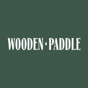 Wooden Paddle Green Logo - 1